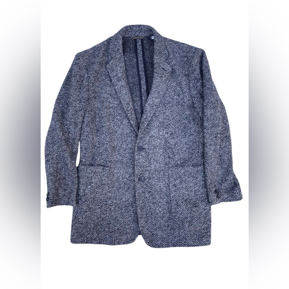 Billy Reid Wool Blend Herringbone Sport Coat - Picture 2 of 11